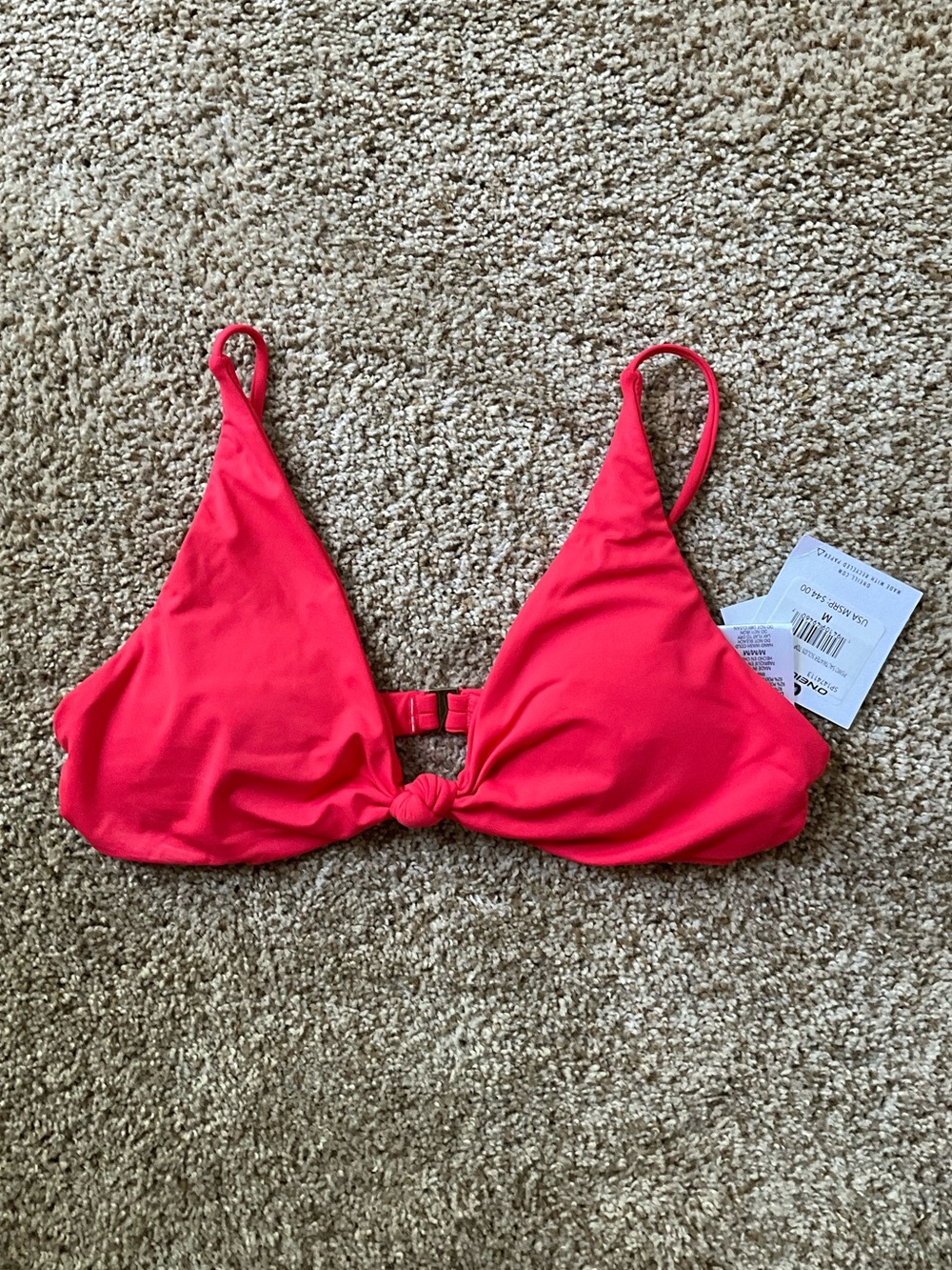 O'Neill Saltwater Solids Pismo Bikini Top Size Medium